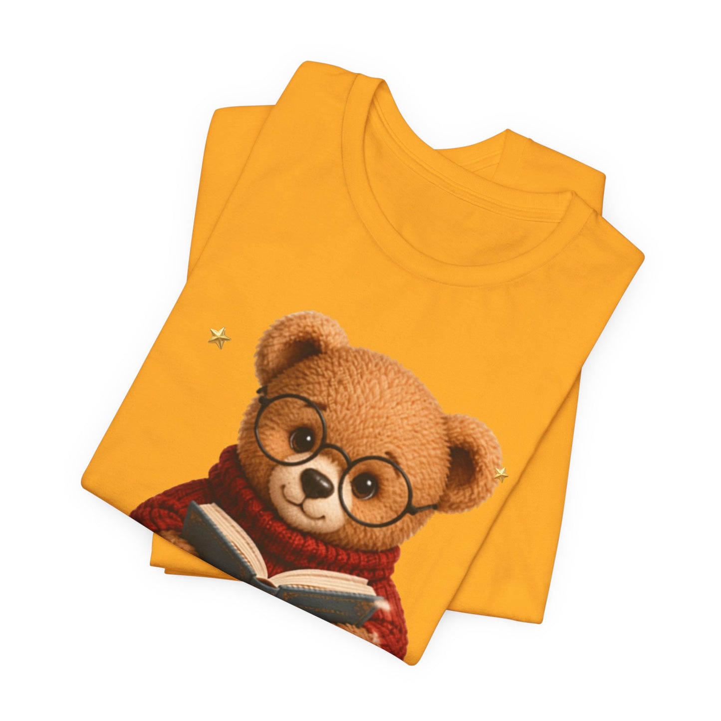 Personalized Teddy Bear Shirt, Custom Name Bear Gift, Cute Reading Bear