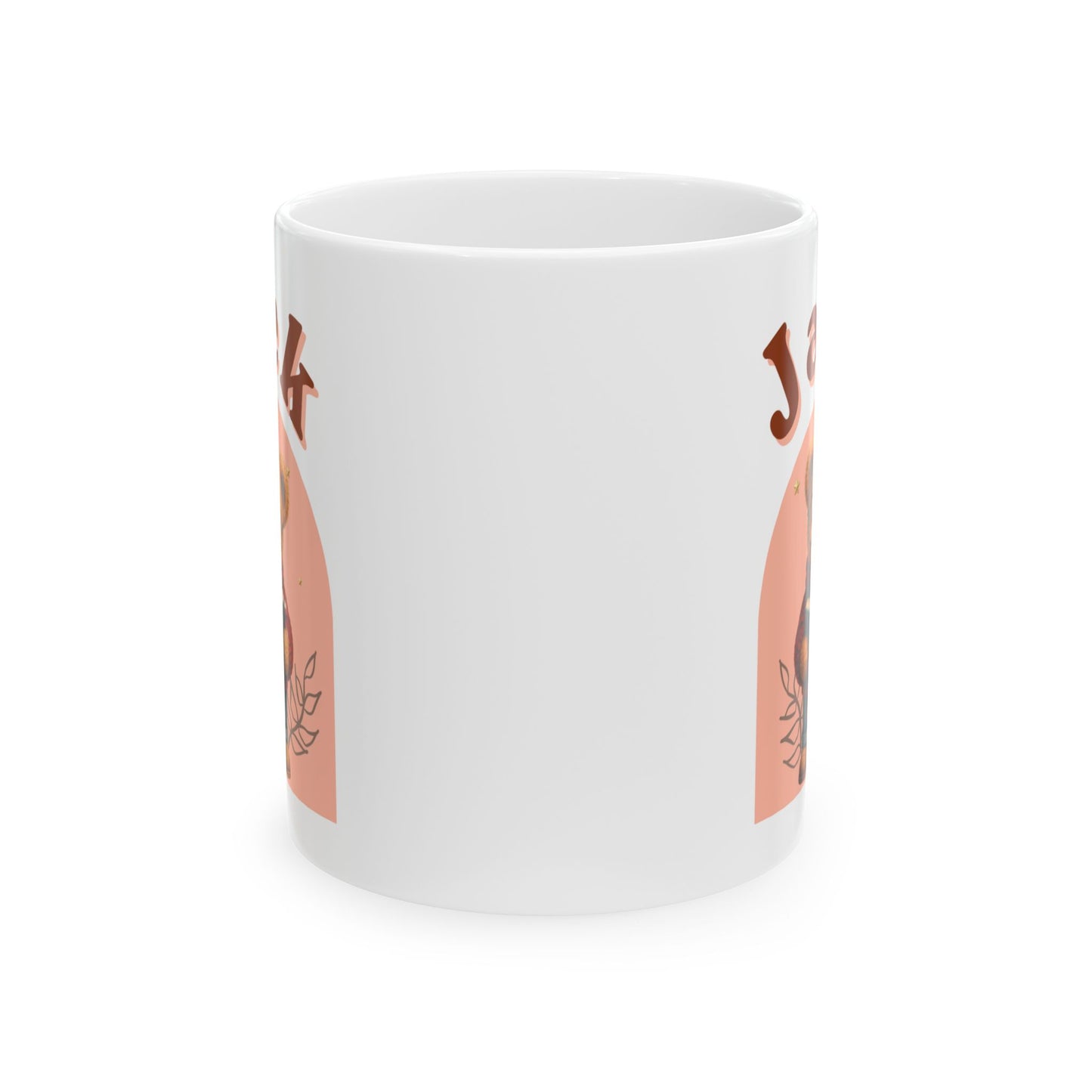 Personalized Reading Teddy Bear Coffee Mug | Custom Name Mug | Book Lover Gift | Cute Teddy Bear Mug | Reading Bear Cup | Ceramic Mug