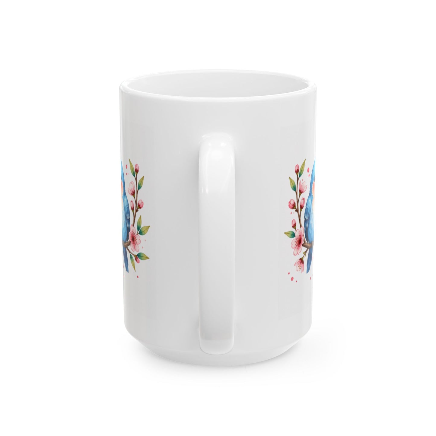 Coffee Mug Watercolor Love Birds