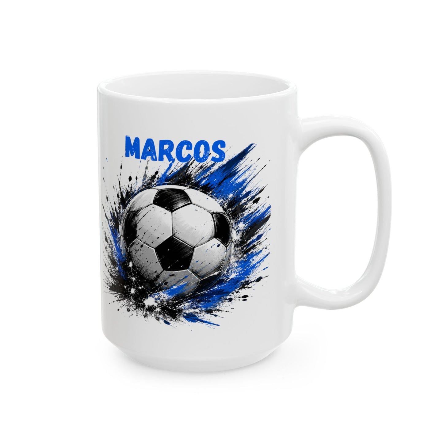 Blue Football Mug | Football Coffee Mug | Gift for American Football Fans | 11oz and 15oz Ceramic Mug