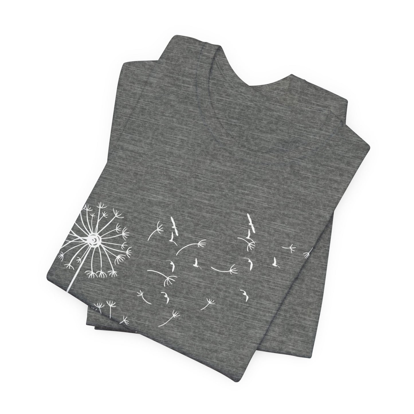 Dandelion T-Shirt, Minimalist Nature Tee, Unisex Printed Shirt