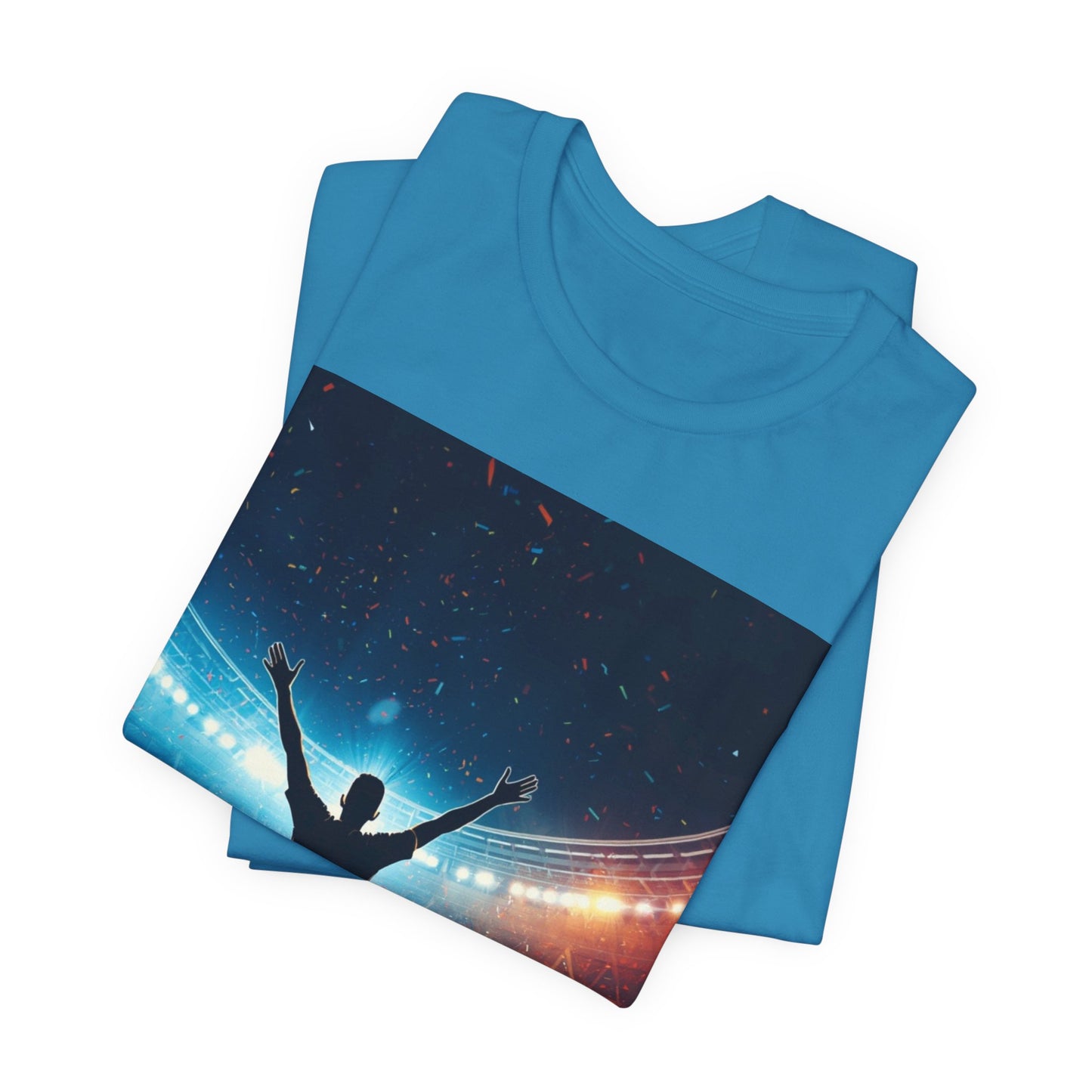 Soccer T-Shirt | Champion Celebration in the Stadium | Gift for Soccer Fans