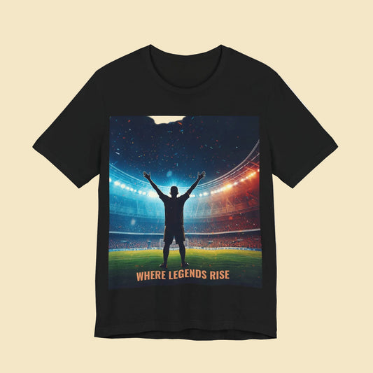 Soccer Champion Celebration T-Shirt | Stadium Victory Graphic Tee | Soccer Fan Gift