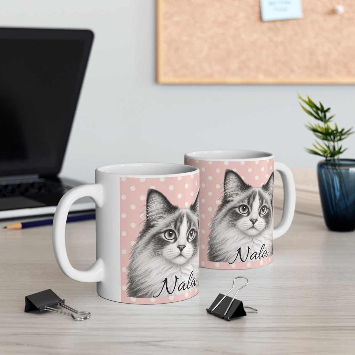 Personalized Ragdoll Cat Mug, Custom Cat Name Coffee Cup, Ragdoll Cat Lover Gift, Personalized Cat Mug