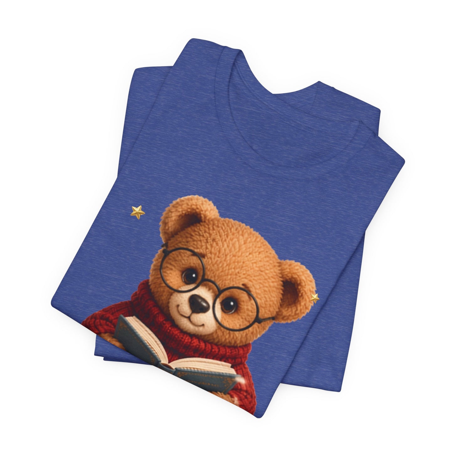 Personalized Teddy Bear Shirt, Custom Name Bear Gift, Cute Reading Bear