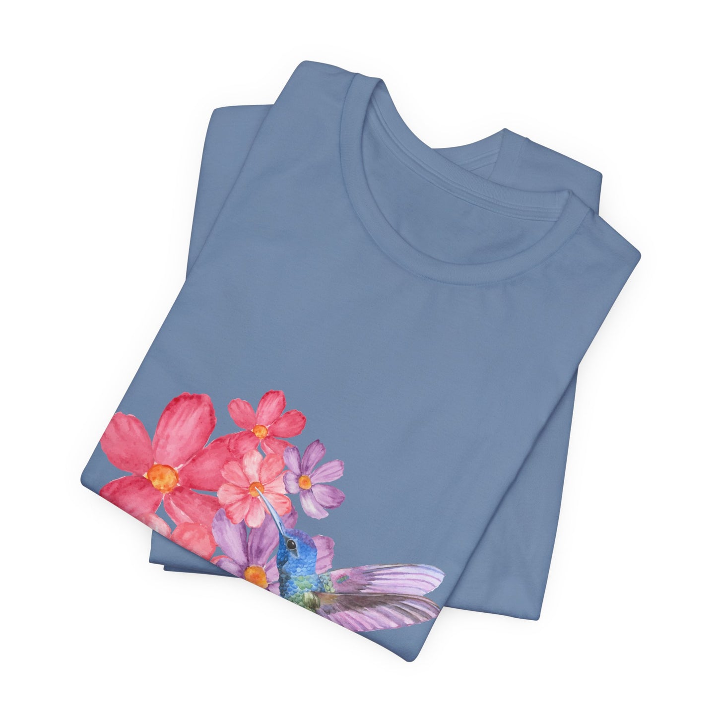 Women's floral print t-shirt, botanical nature t-shirt, spring flower t-shirt, gift for her
