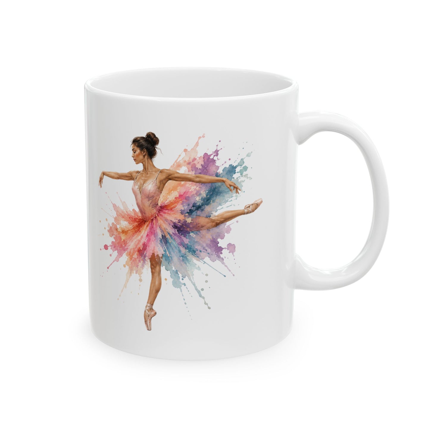 Watercolor Ballet Mug | Elegant Ballerina Coffee Mug | Gift for Dance Lovers