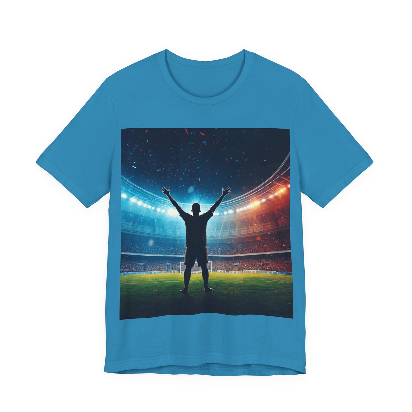 Soccer T-Shirt | Champion Celebration in the Stadium | Gift for Soccer Fans