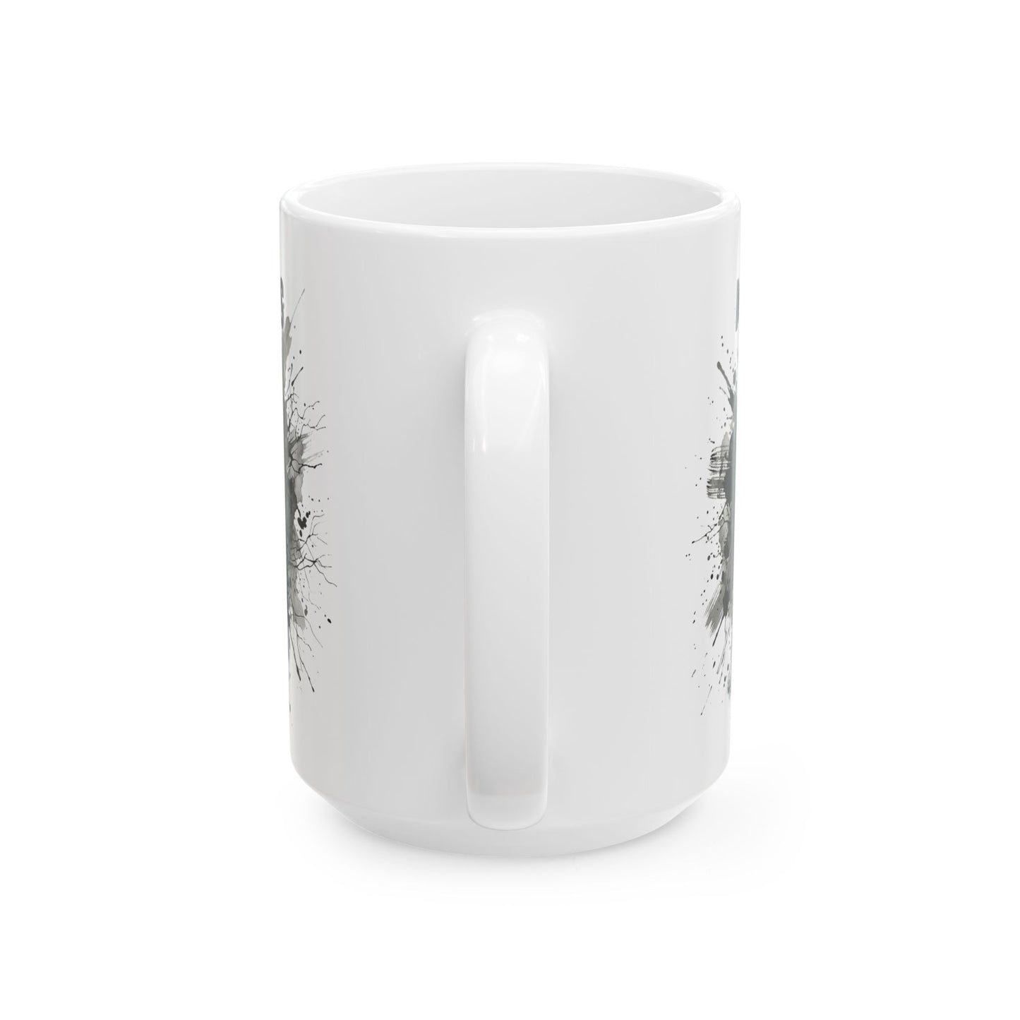 Black Football Ball Mug | Football Coffee Mug | Gift for American Football Fans | 11oz and 15oz Ceramic Mug