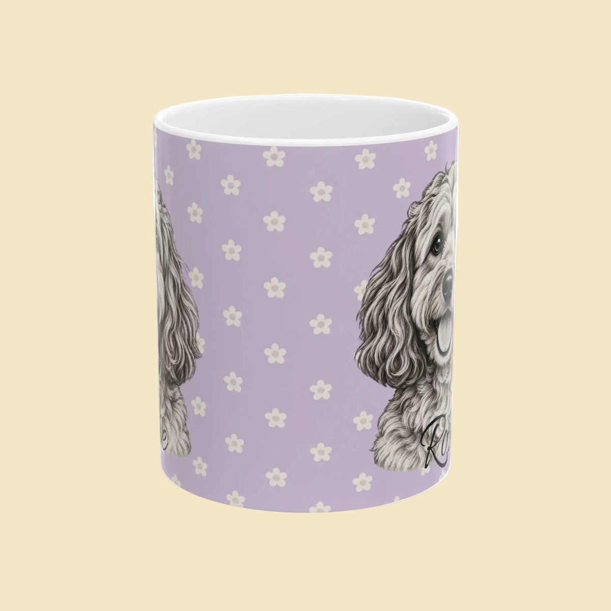 Personalized Cockapoo Mug, Custom Dog Name Coffee Cup, Cockapoo Lover Gift, Personalized Dog Mug