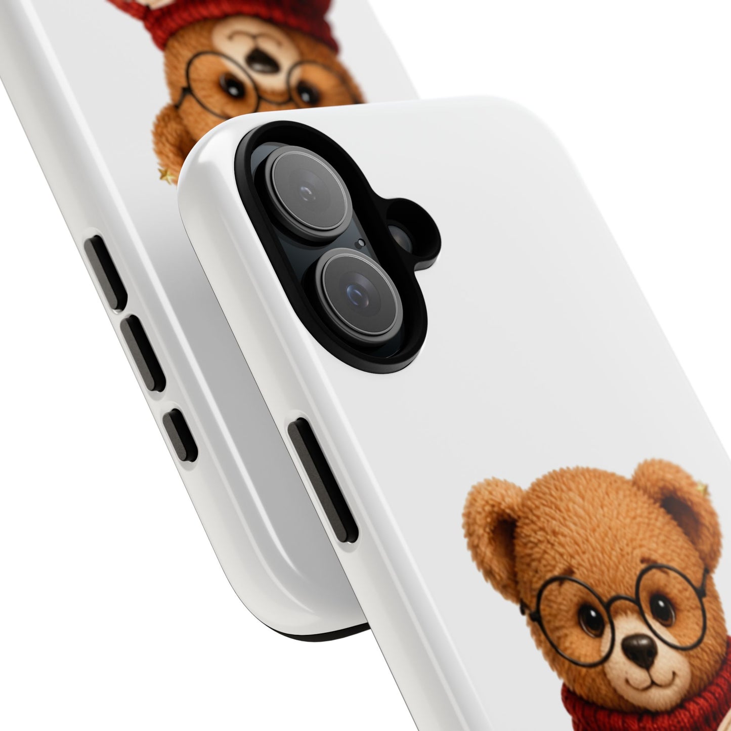 Personalized Teddy Bear Phone Case | Cute Book Lover iPhone & Samsung Case | Custom Name Floral