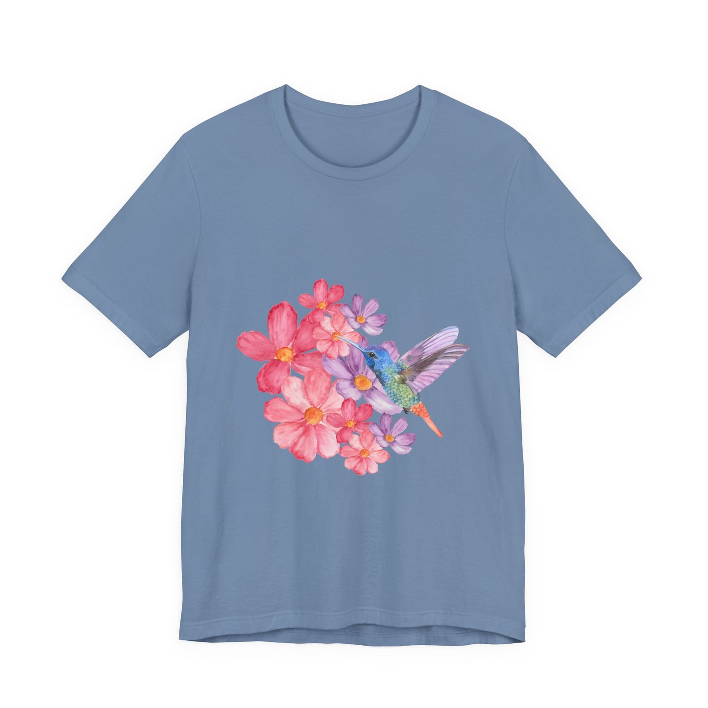Women's floral print t-shirt, botanical nature t-shirt, spring flower t-shirt, gift for her