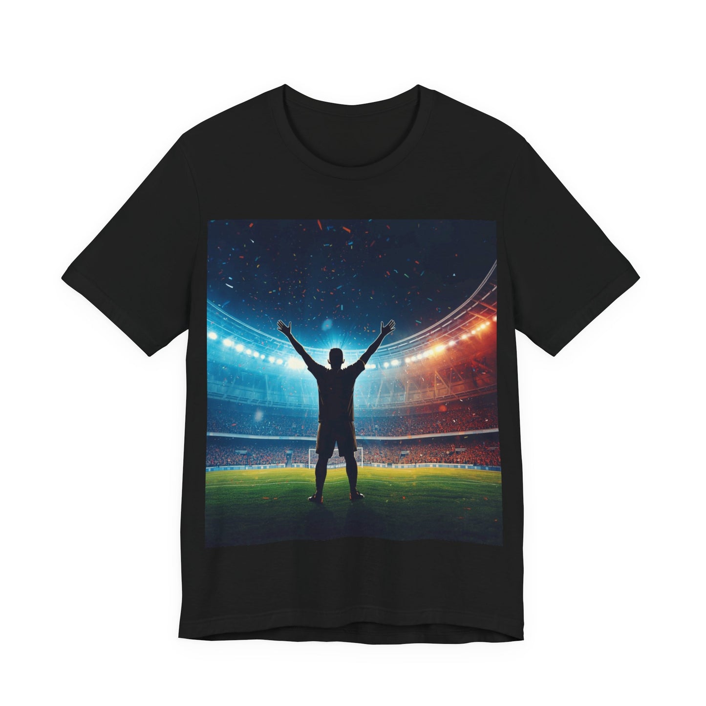 Soccer T-Shirt | Champion Celebration in the Stadium | Gift for Soccer Fans