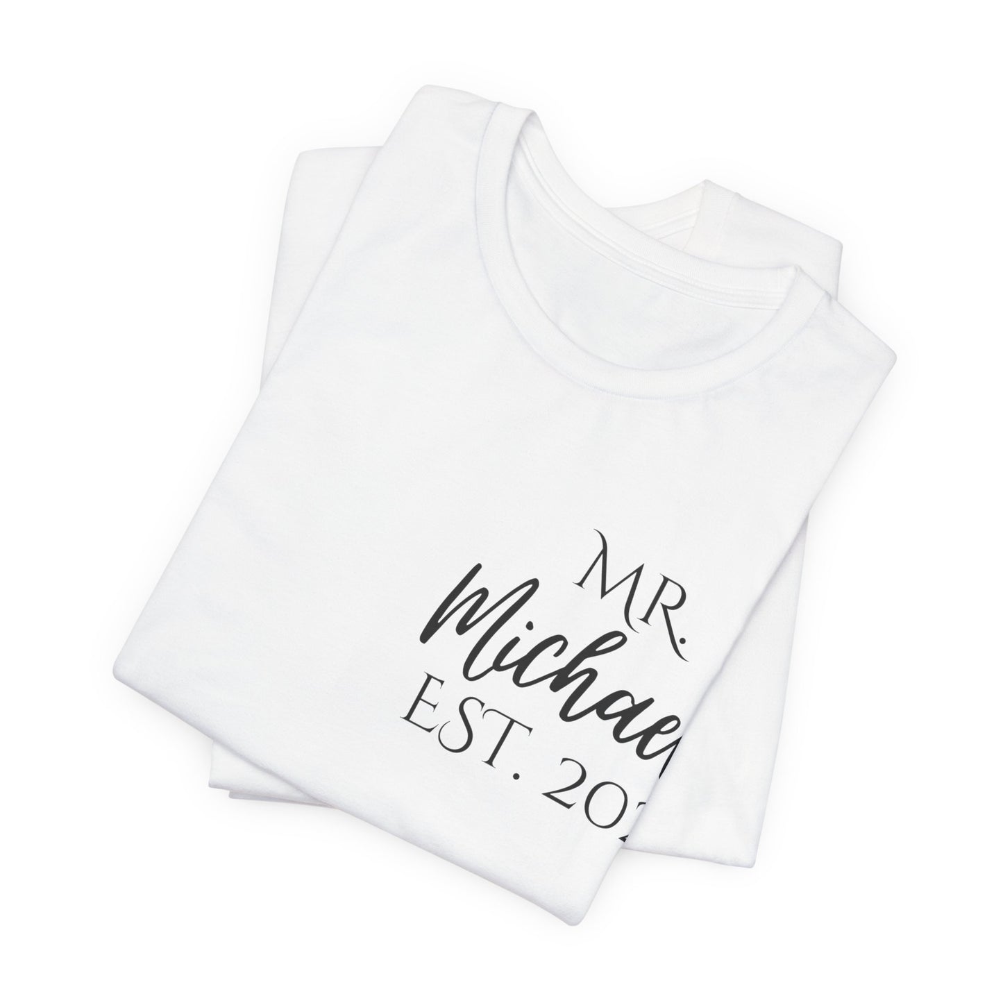 Custom Mr. and Mrs. Shirts | Couple Gift | Wedding and Anniversary T-Shirt with Name and Year