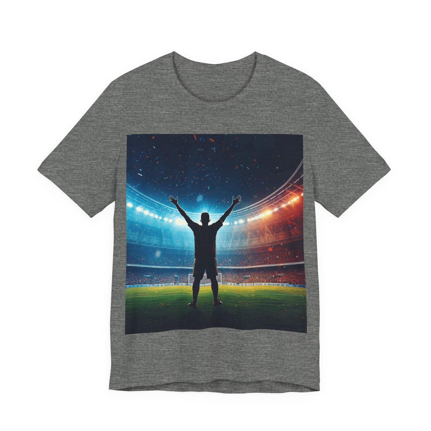 Soccer T-Shirt | Champion Celebration in the Stadium | Gift for Soccer Fans
