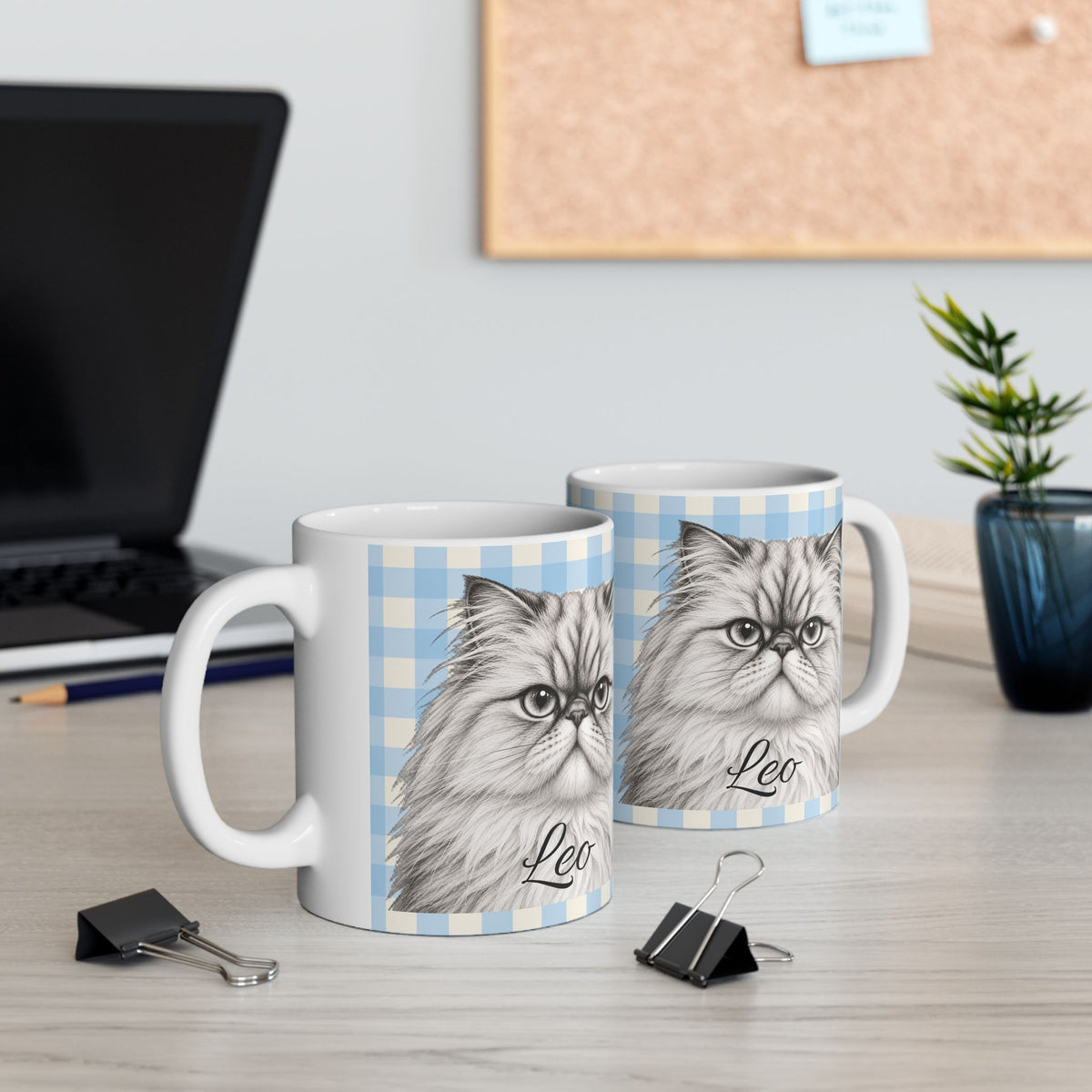 Personalized Persian Cat Mug, Custom Cat Name Coffee Cup, Persian Cat Lover Gift, Personalized Cat Mug