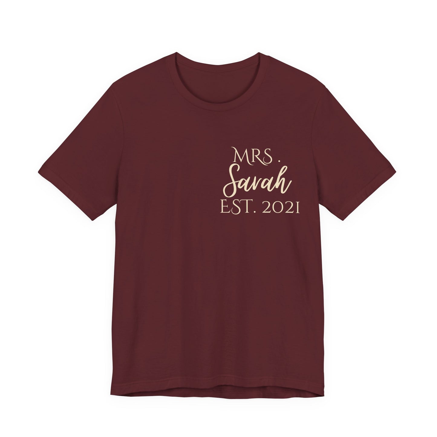 Custom Mr. and Mrs. Shirts | Couple Gift | Wedding and Anniversary T-Shirt with Name and Year