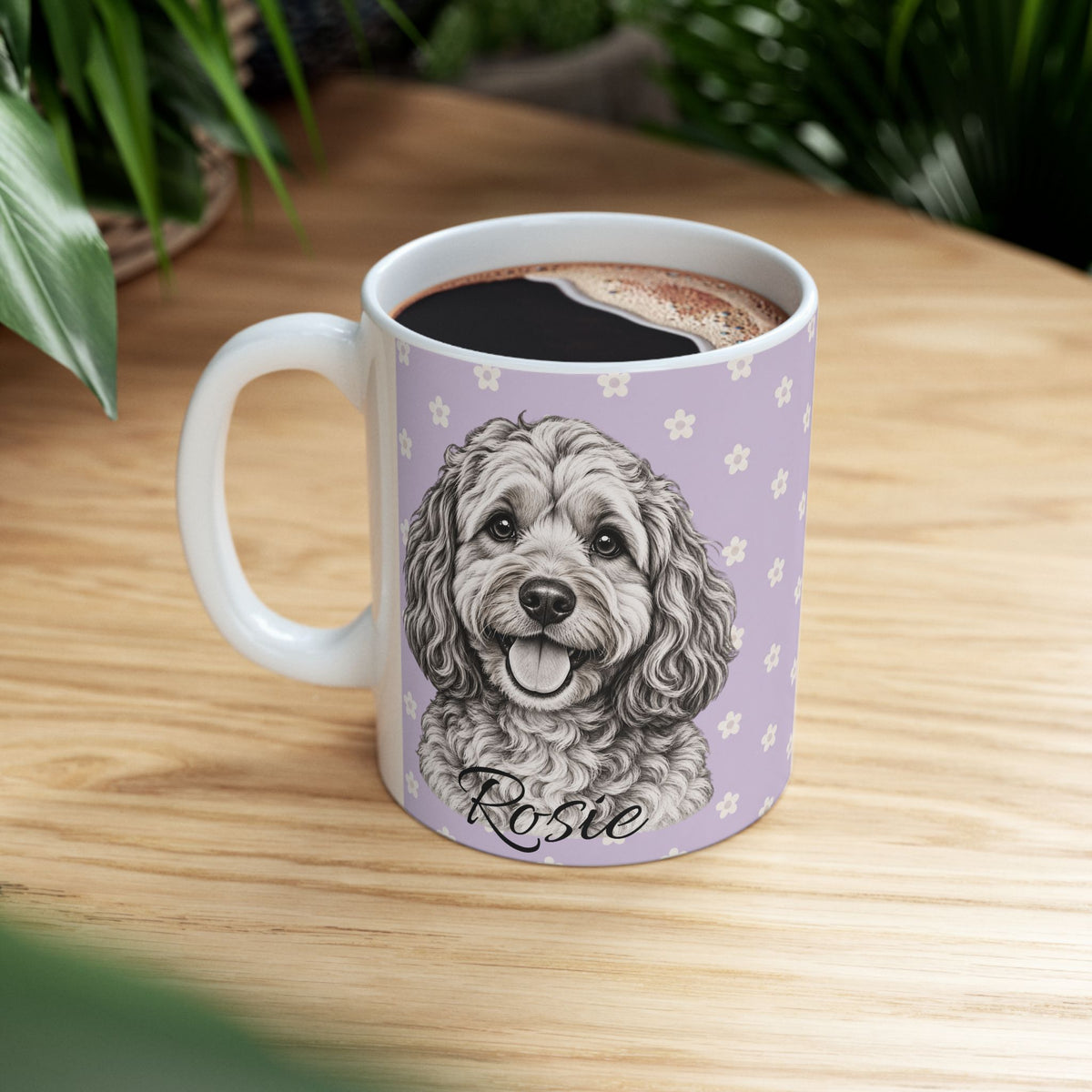 Personalized Cockapoo Mug, Custom Dog Name Coffee Cup, Cockapoo Lover Gift, Personalized Dog Mug
