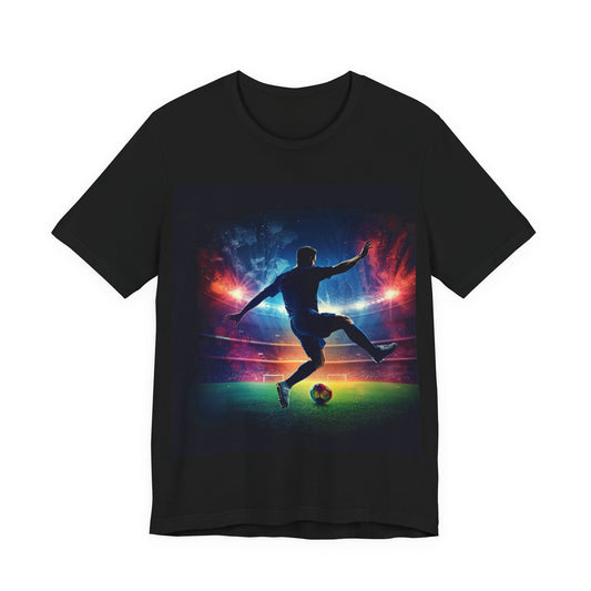 Play to Win Soccer T-Shirt | Stadium Action Graphic Tee | Soccer Fan Gift