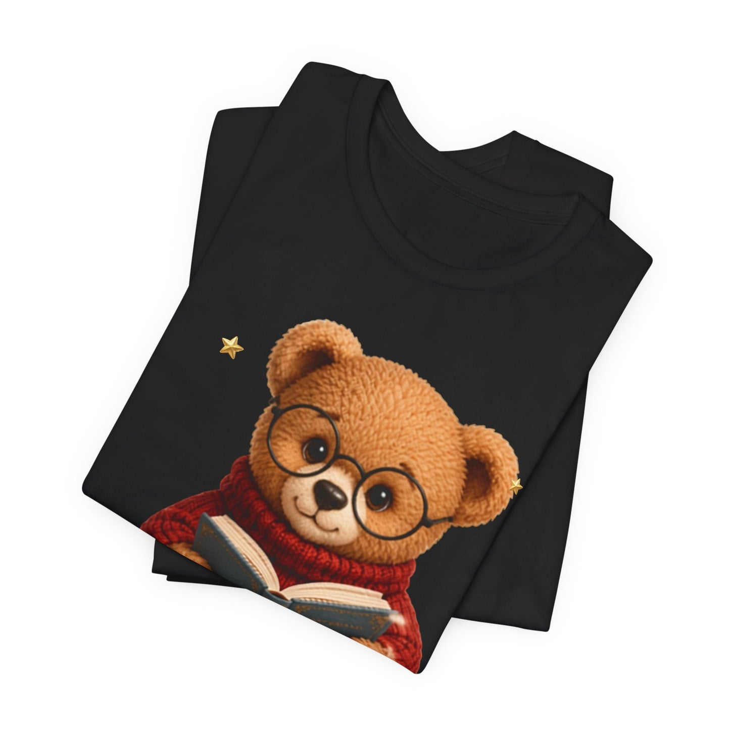Personalized Teddy Bear Shirt, Custom Name Bear Gift, Cute Reading Bear