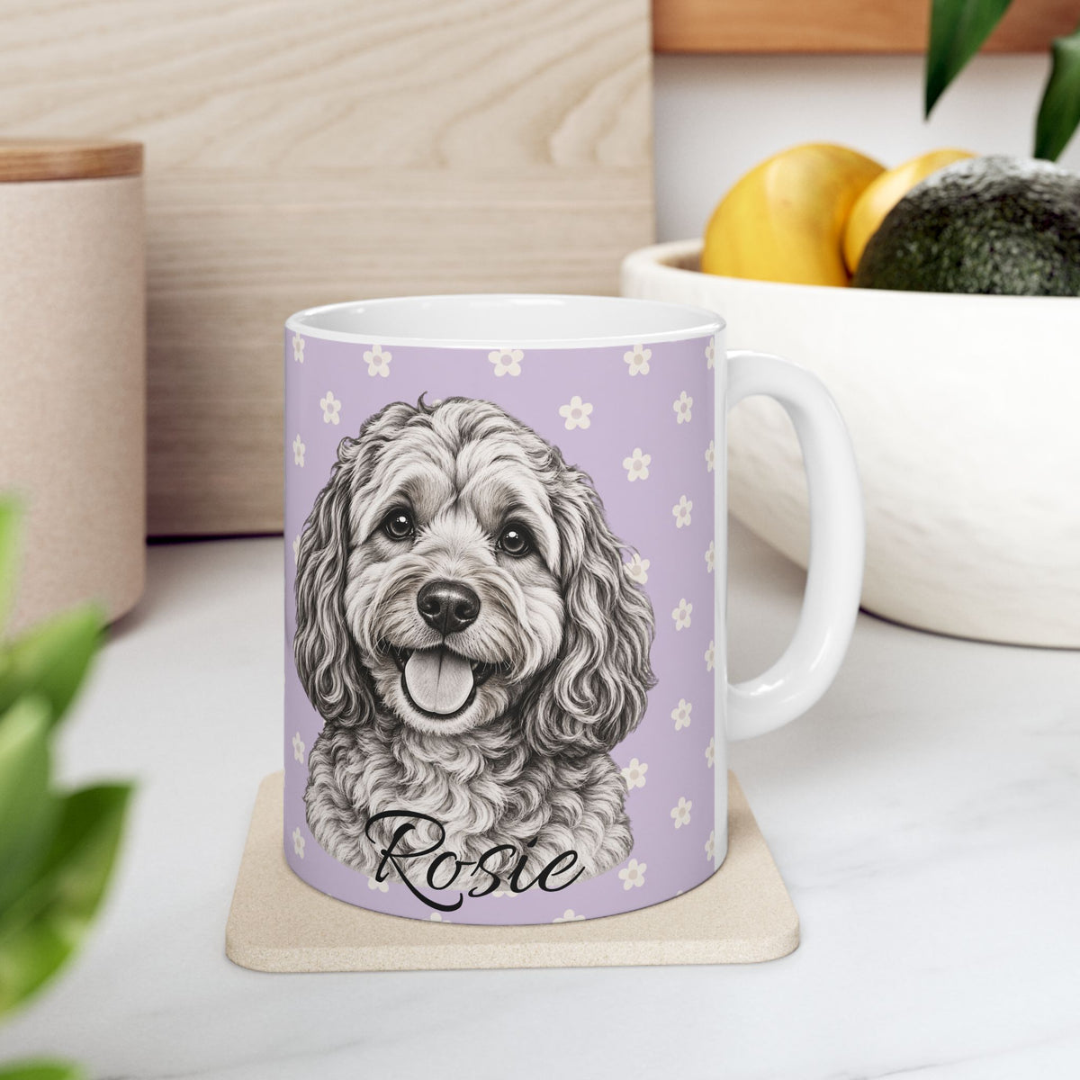 Personalized Cockapoo Mug, Custom Dog Name Coffee Cup, Cockapoo Lover Gift, Personalized Dog Mug
