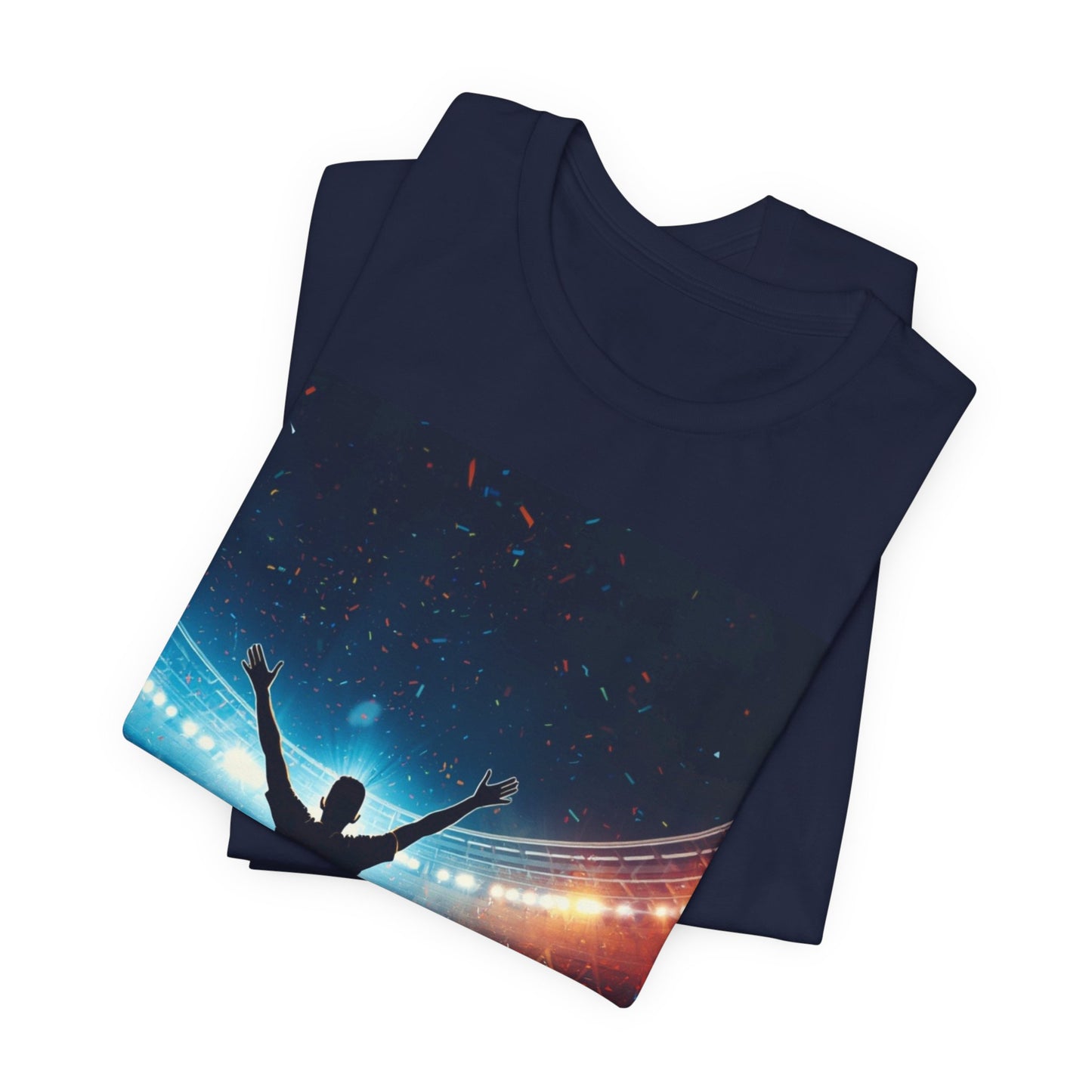 Soccer Champion Celebration T-Shirt | Stadium Victory Graphic Tee | Soccer Fan Gift