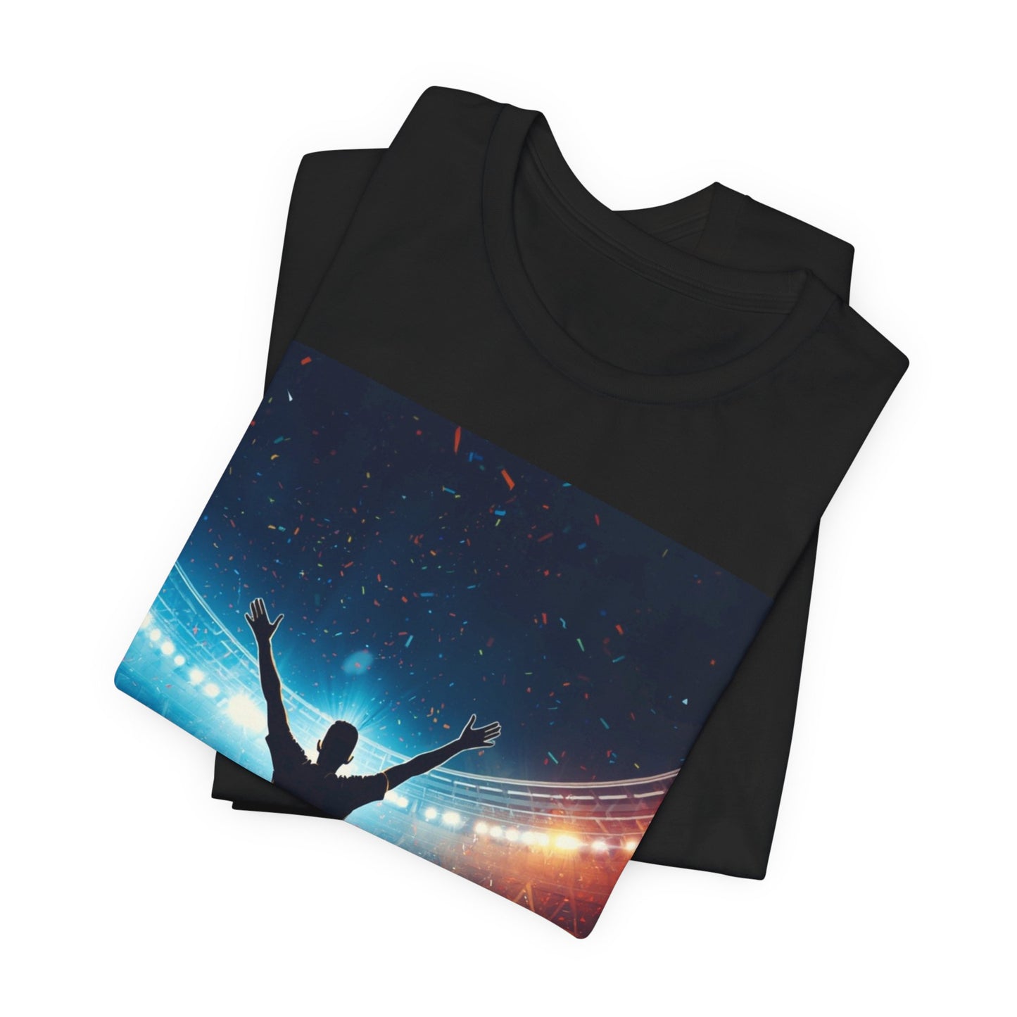 Soccer T-Shirt | Champion Celebration in the Stadium | Gift for Soccer Fans