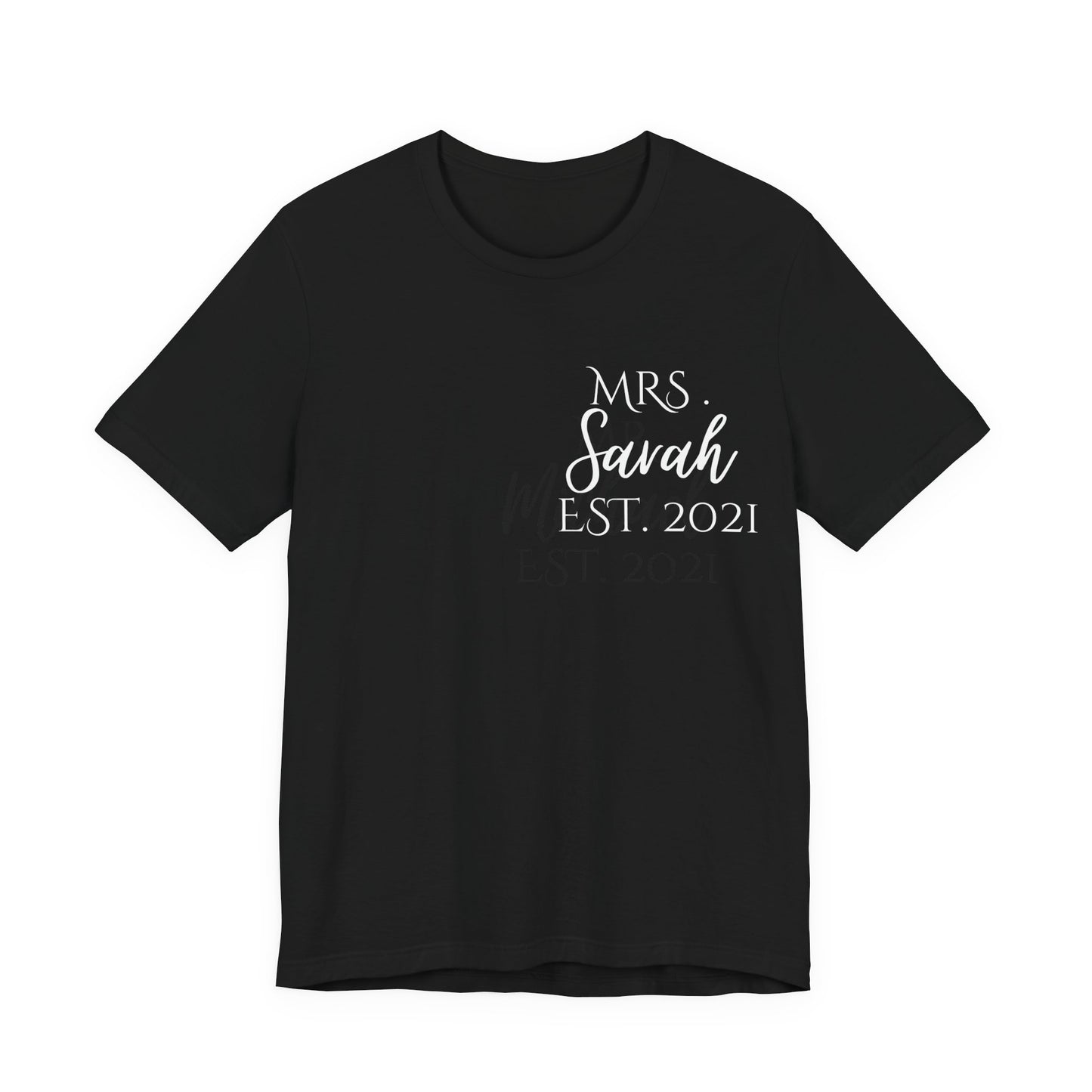 Custom Mr. and Mrs. Shirts | Couple Gift | Wedding and Anniversary T-Shirt with Name and Year