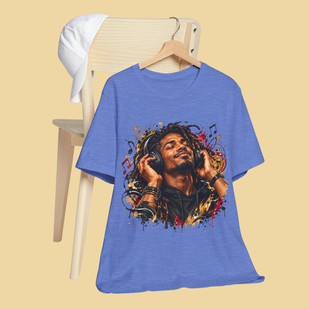 Feel the Beat – Urban Music Graphic T-Shirt | Headphones Design