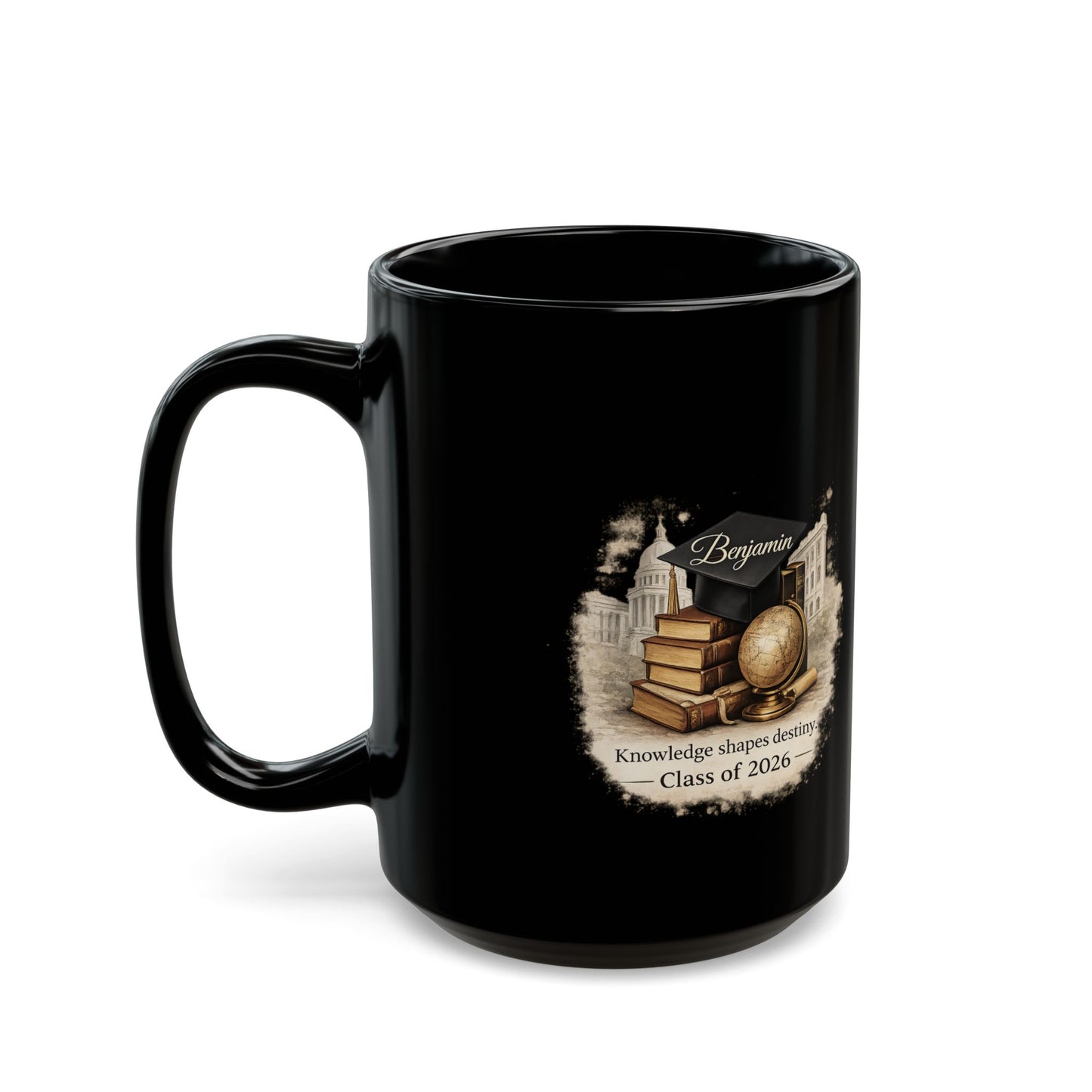 Personalized Graduation Mug for Him | Premium Academic Design | Class of 2026