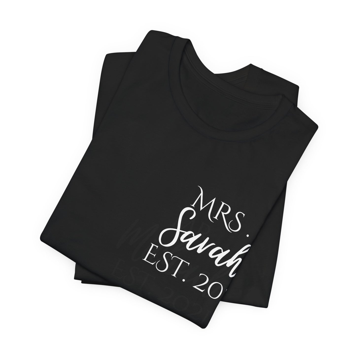 Custom Mr. and Mrs. Shirts | Couple Gift | Wedding and Anniversary T-Shirt with Name and Year