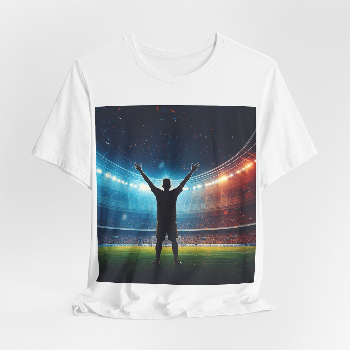 Soccer Champion Celebration T-Shirt | Stadium Victory Graphic Tee | Soccer Fan Gift