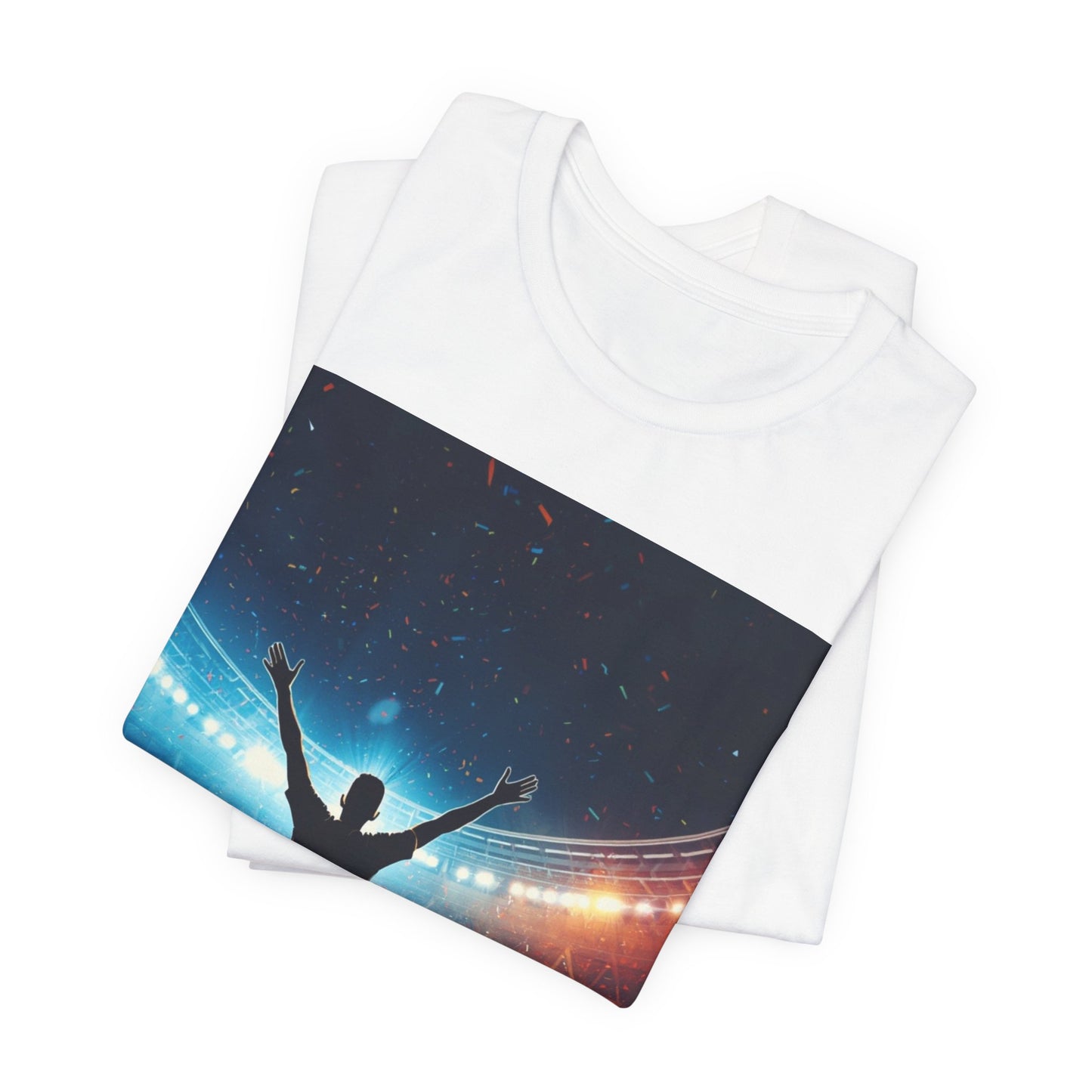 Soccer T-Shirt | Champion Celebration in the Stadium | Gift for Soccer Fans