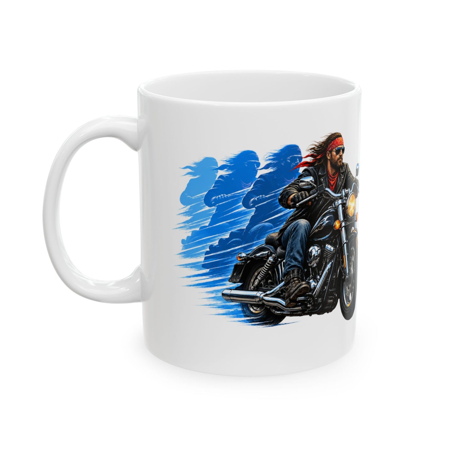 Vintage Biker Motorcycle Mug | Cruiser Rider Coffee Cup | Motorcycle Lover Gift | Gift for Bikers | Rider Coffee Mug
