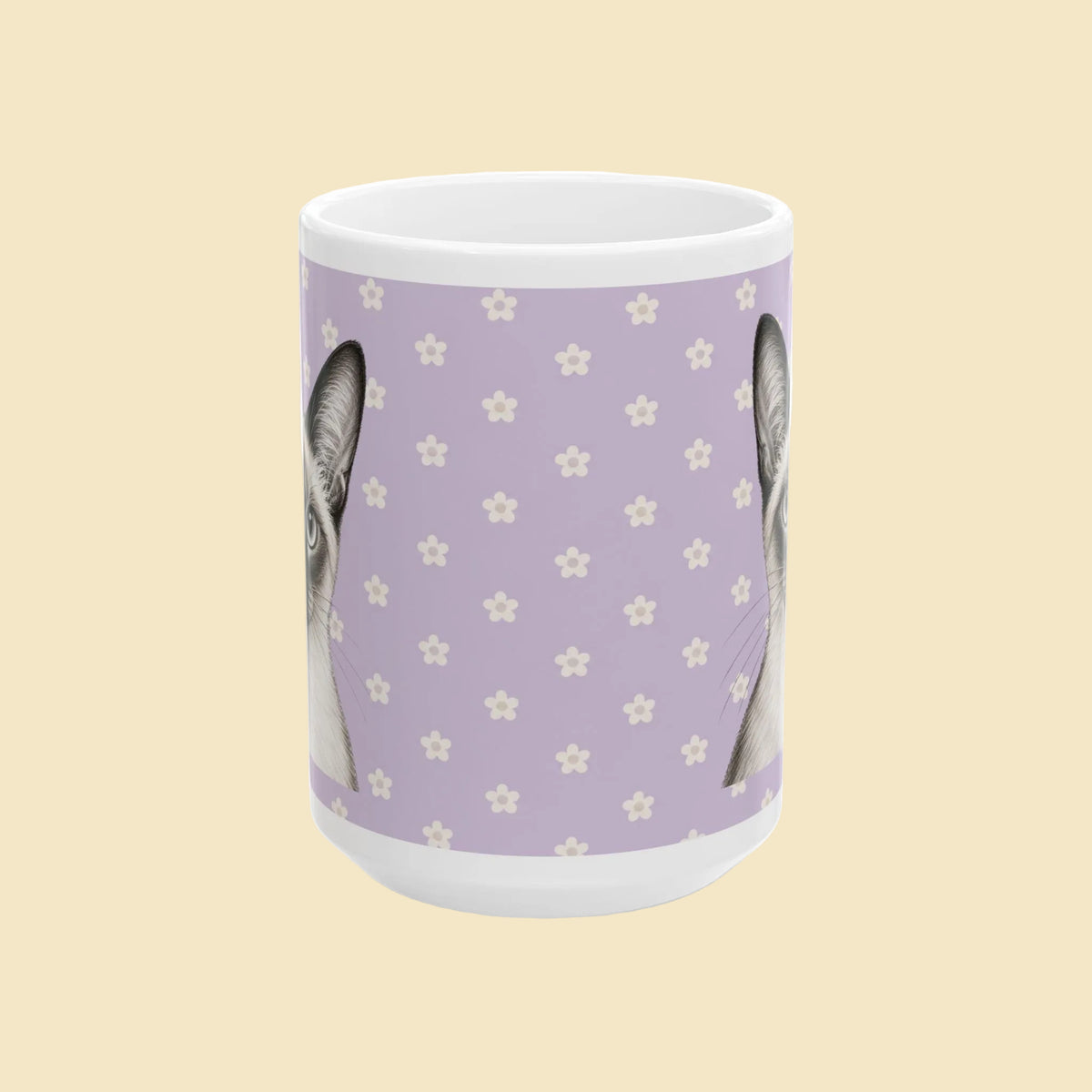 Personalized Siamese Cat Mug, Custom Cat Name Coffee Cup, Siamese Cat Lover Gift, Personalized Cat Mug