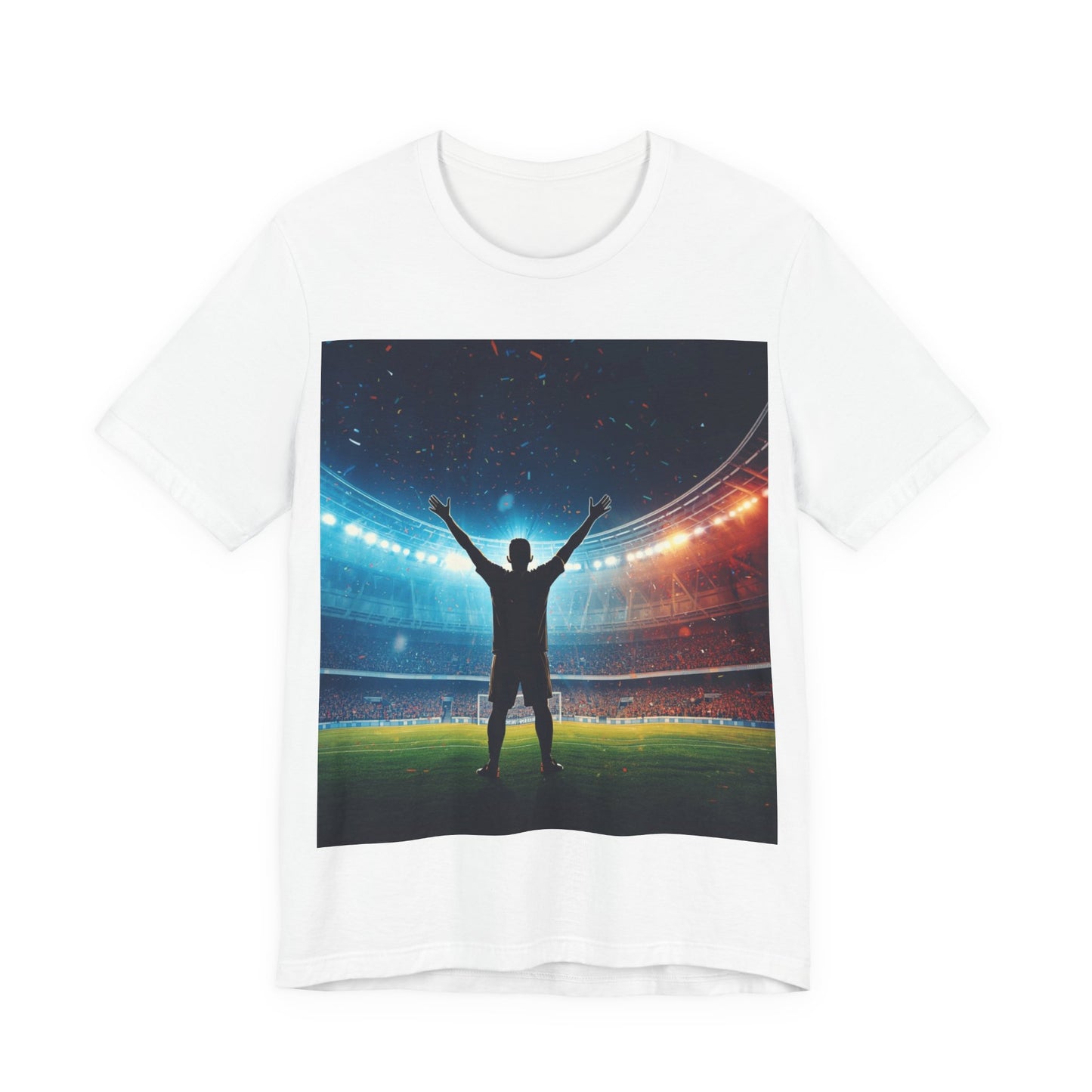 Soccer T-Shirt | Champion Celebration in the Stadium | Gift for Soccer Fans