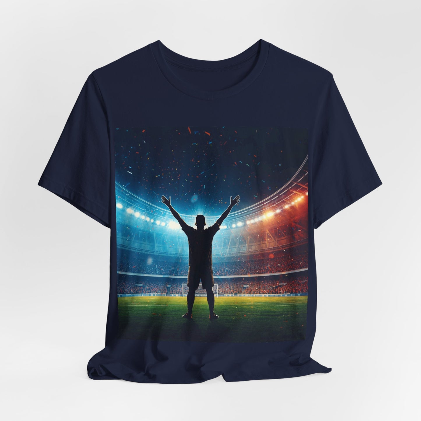 Soccer T-Shirt | Champion Celebration in the Stadium | Gift for Soccer Fans