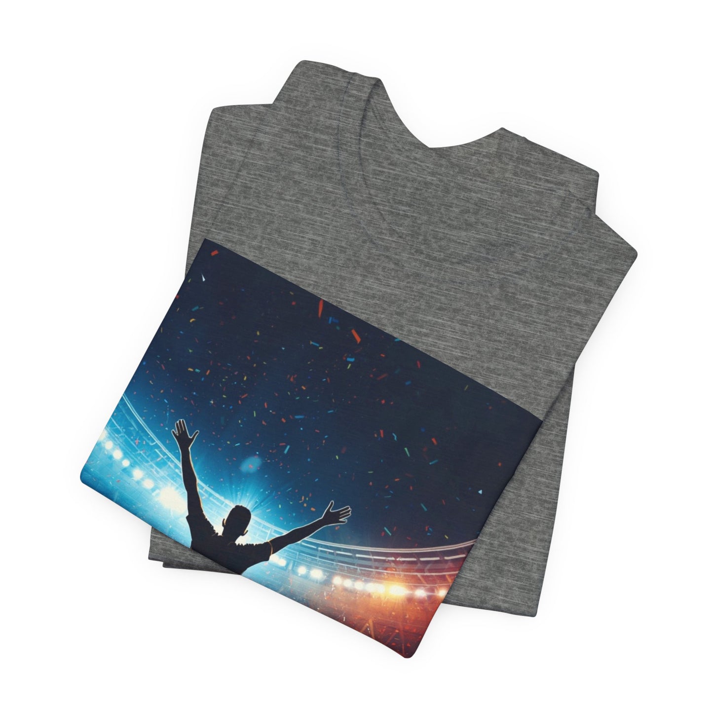Soccer T-Shirt | Champion Celebration in the Stadium | Gift for Soccer Fans