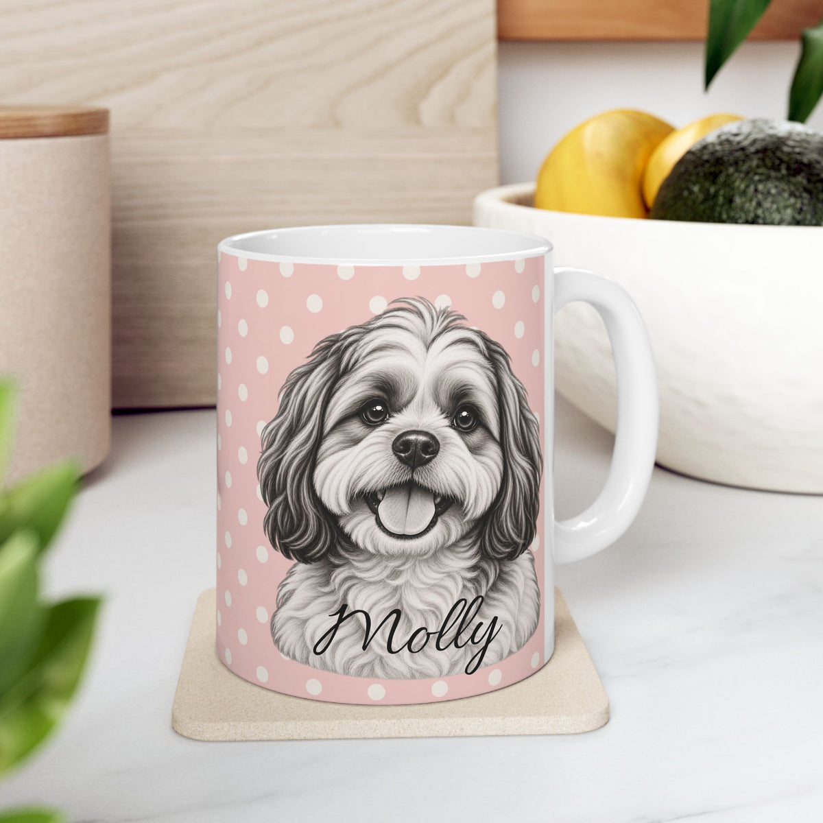 Personalized Shih Tzu Mug, Custom Dog Name Coffee Cup, Shih Tzu Lover Gift, Personalized Dog Mug