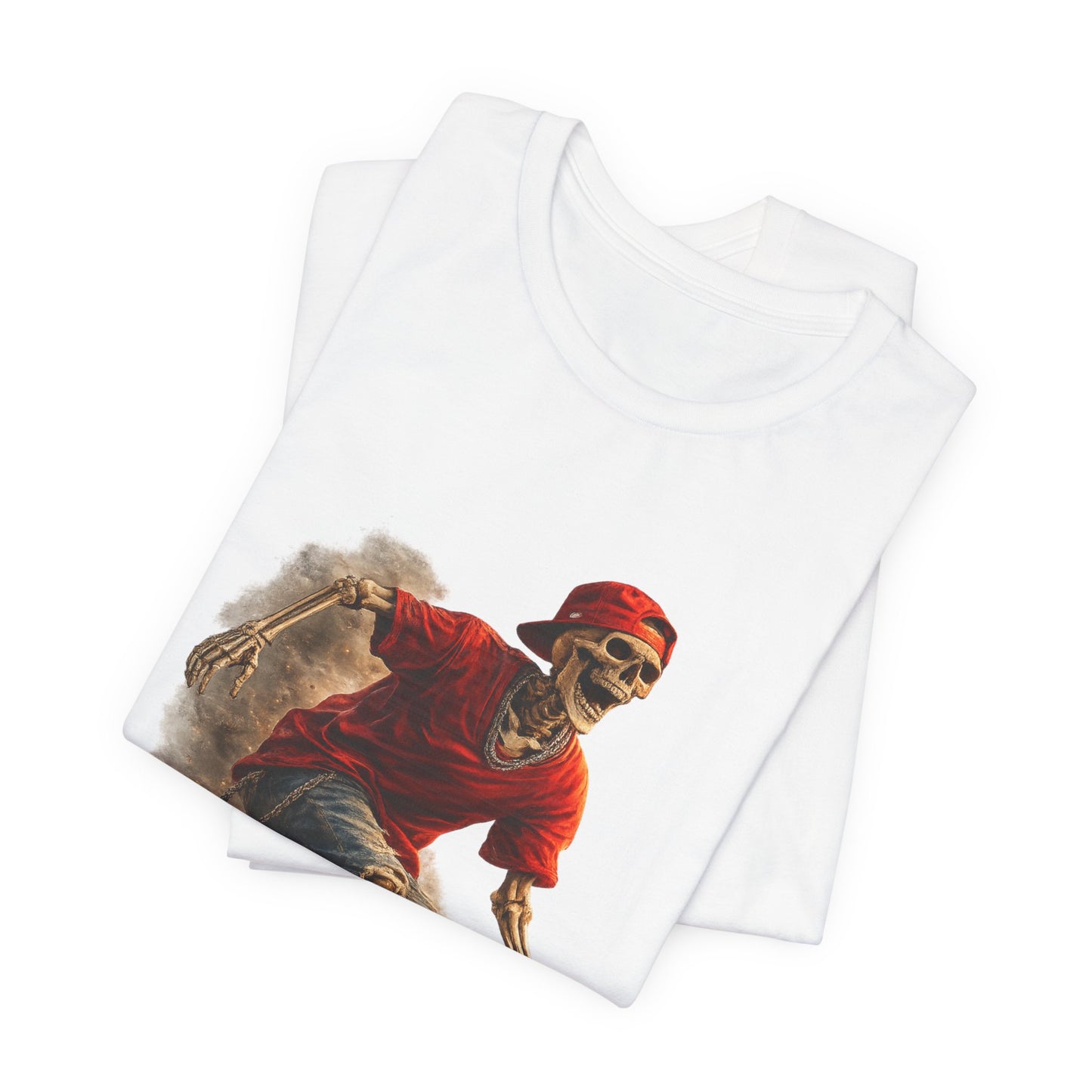 Skeleton Skateboard T-Shirt | Vintage Skater Graphic Tee | Streetwear Skeleton Shirt | Unisex Skateboarding