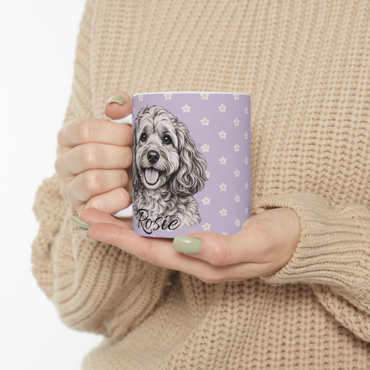 Personalized Cockapoo Mug, Custom Dog Name Coffee Cup, Cockapoo Lover Gift, Personalized Dog Mug