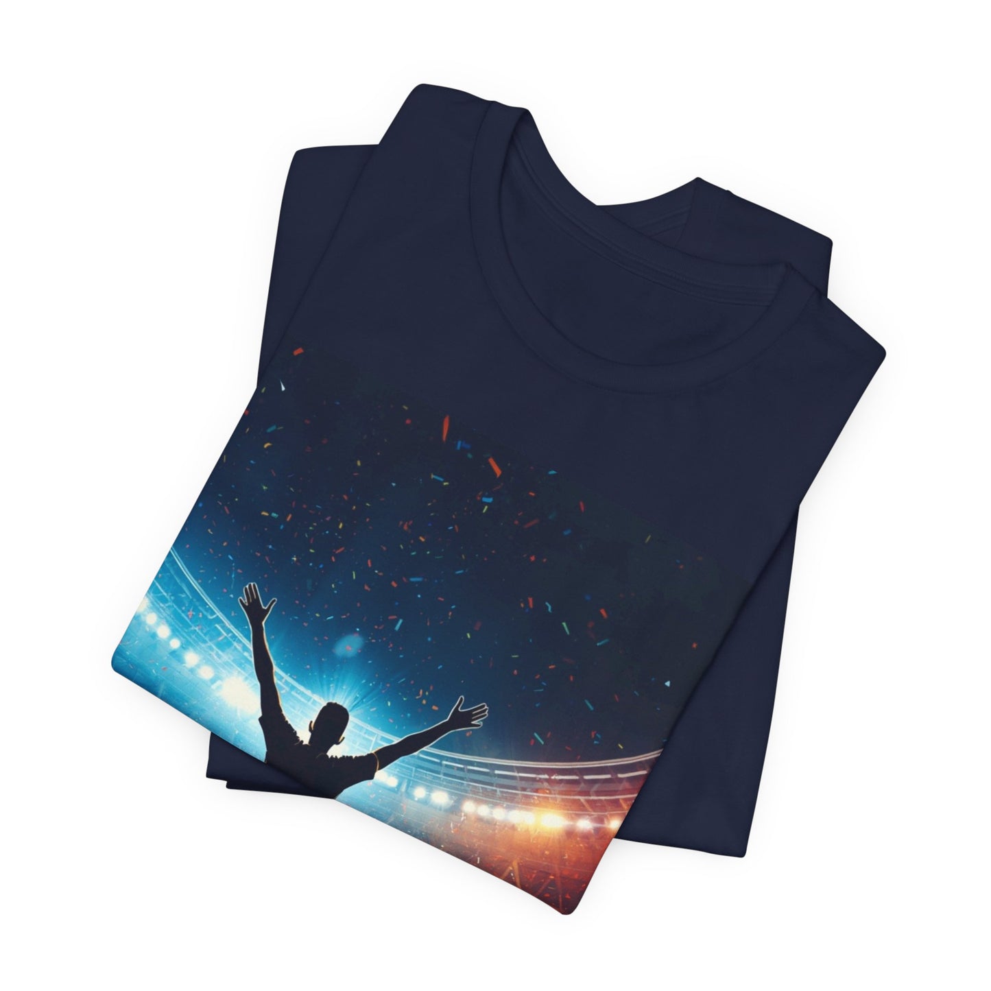 Soccer T-Shirt | Champion Celebration in the Stadium | Gift for Soccer Fans