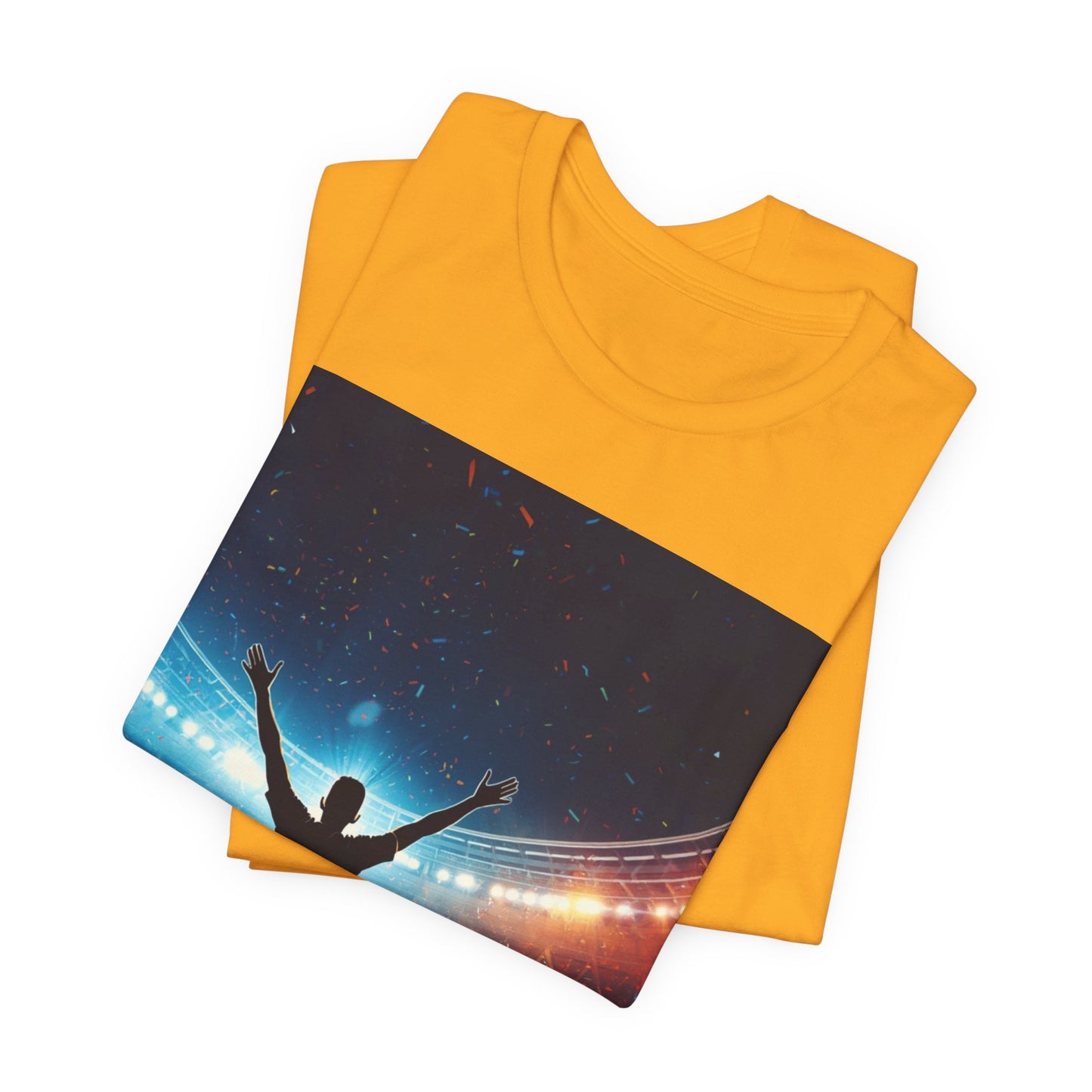 Soccer Champion Celebration T-Shirt | Stadium Victory Graphic Tee | Soccer Fan Gift