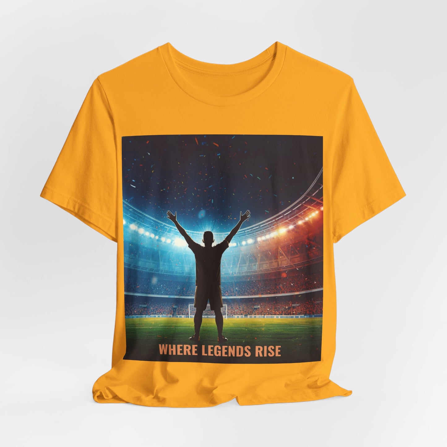 Soccer Champion Celebration T-Shirt | Stadium Victory Graphic Tee | Soccer Fan Gift