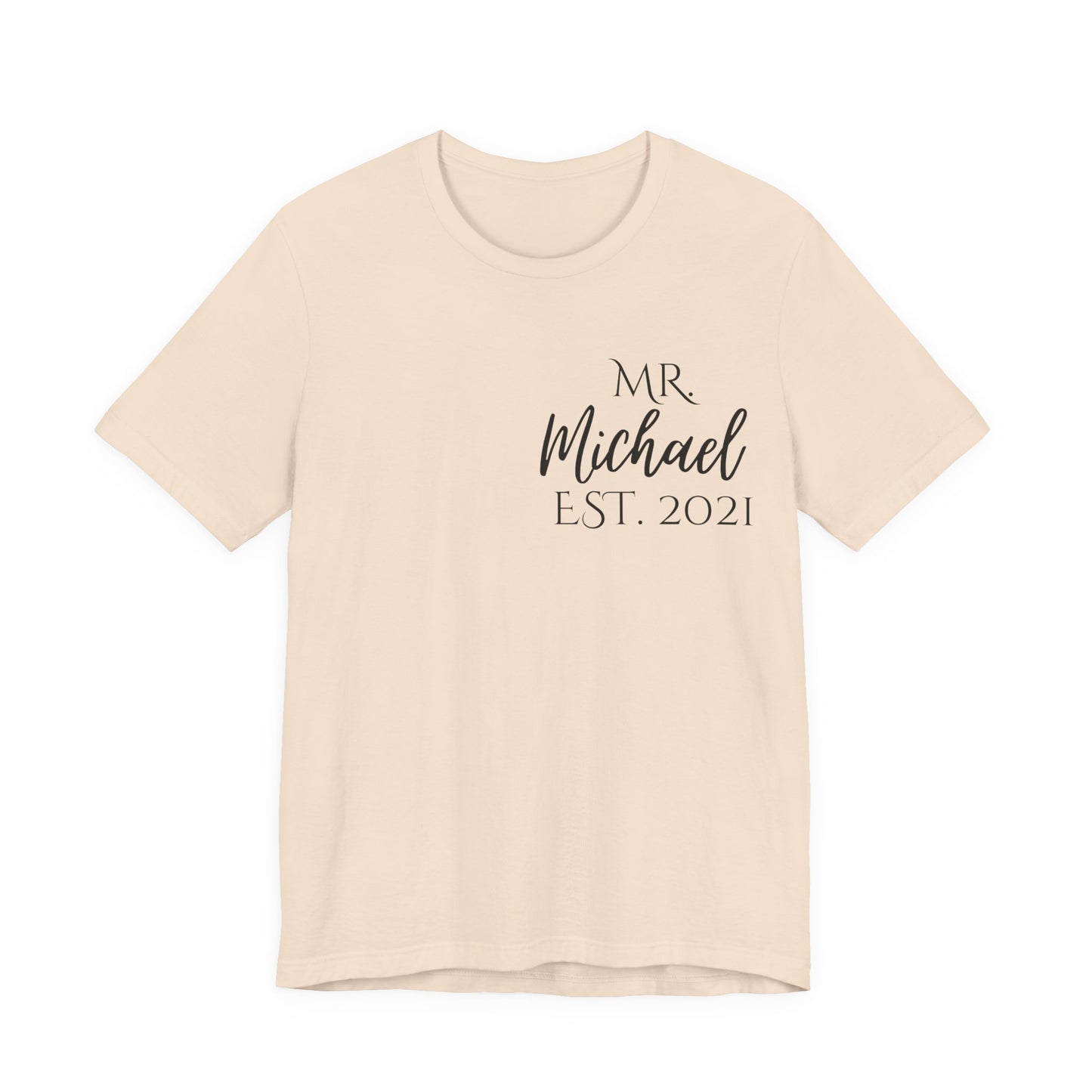 Custom Mr. and Mrs. Shirts | Couple Gift | Wedding and Anniversary T-Shirt with Name and Year