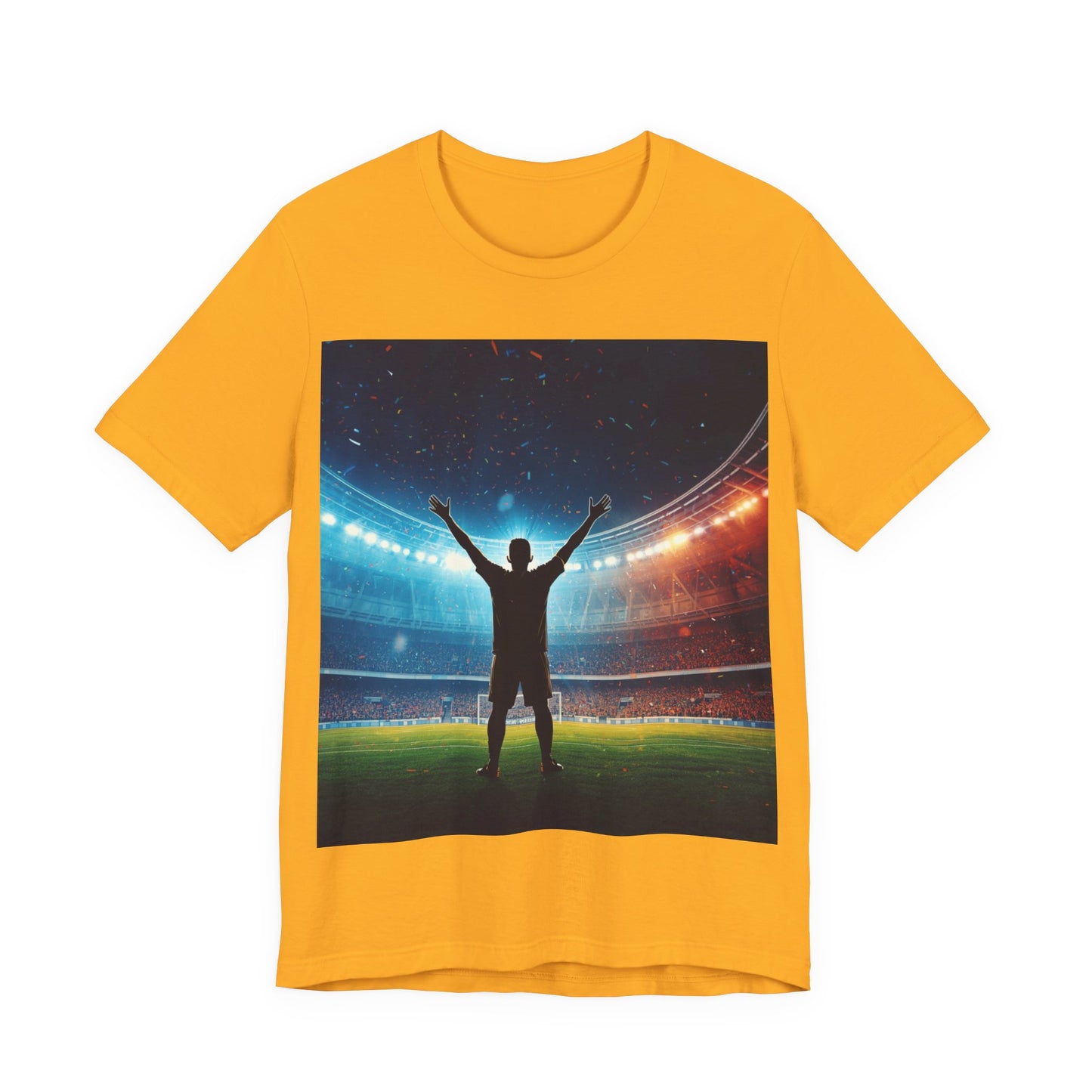 Soccer T-Shirt | Champion Celebration in the Stadium | Gift for Soccer Fans