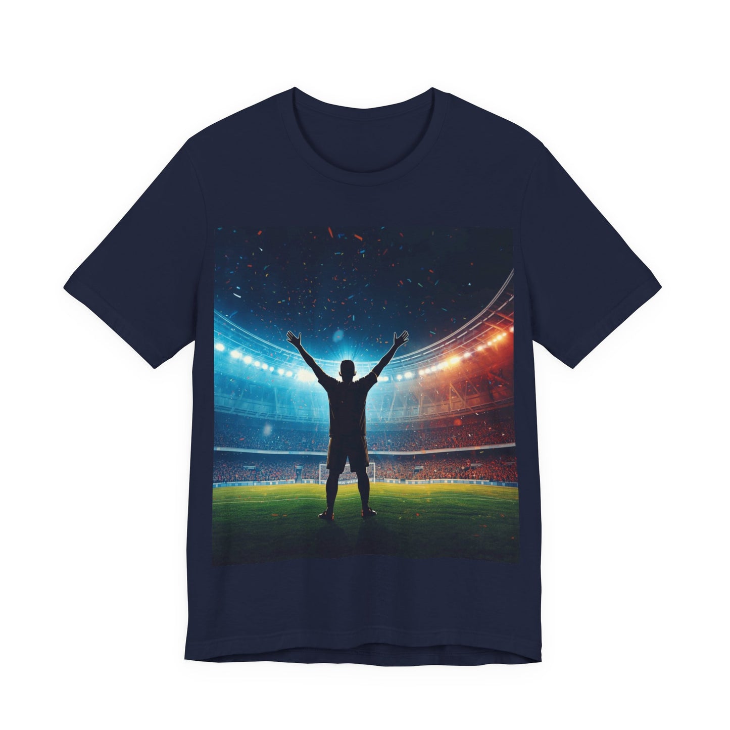 Soccer T-Shirt | Champion Celebration in the Stadium | Gift for Soccer Fans