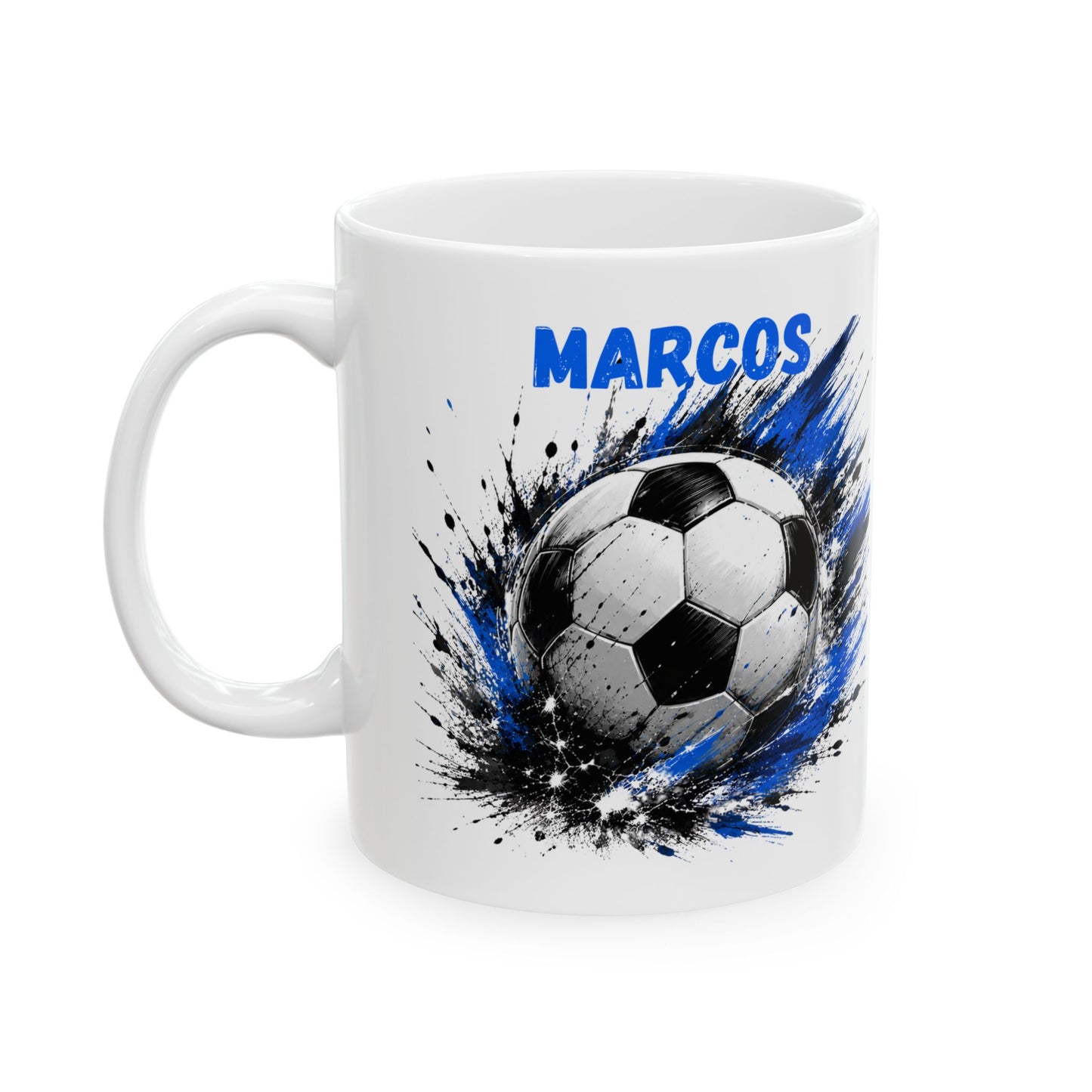 Blue Football Mug | Football Coffee Mug | Gift for American Football Fans | 11oz and 15oz Ceramic Mug
