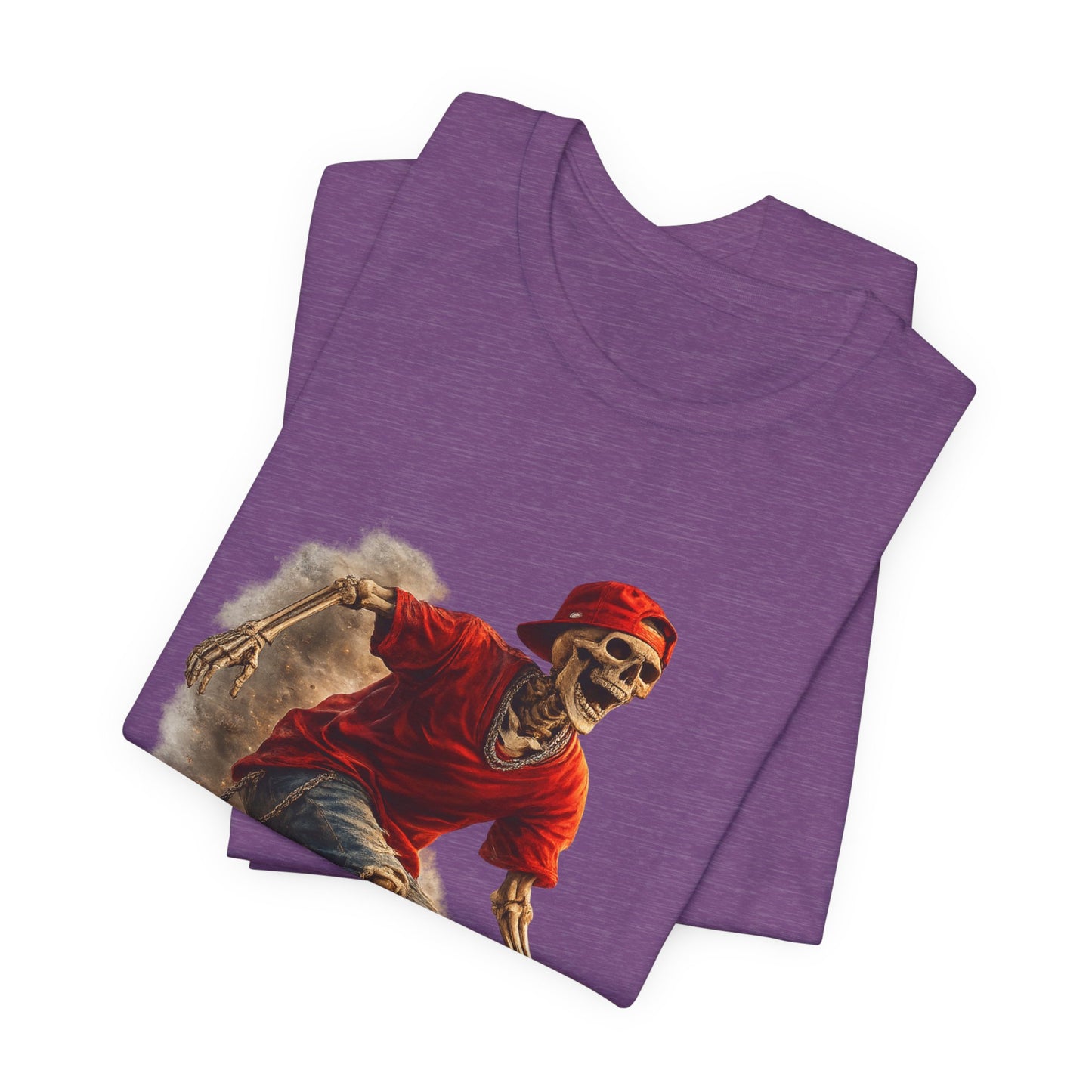 Skeleton Skateboard T-Shirt | Vintage Skater Graphic Tee | Streetwear Skeleton Shirt | Unisex Skateboarding