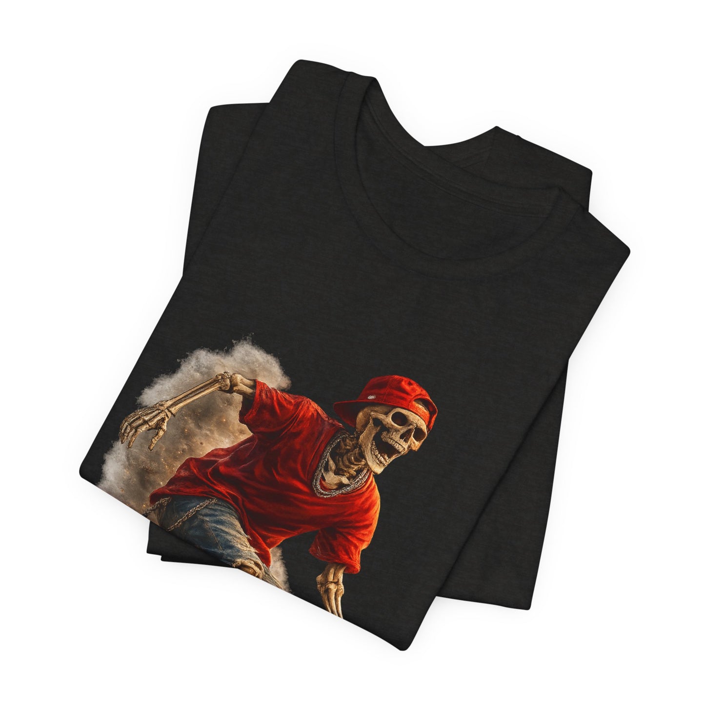 Skeleton Skateboard T-Shirt | Vintage Skater Graphic Tee | Streetwear Skeleton Shirt | Unisex Skateboarding